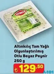 ALTINKILIÇ TAM YAĞLI OLGUNLAŞTIRILMIŞ OTLU BEYAZ PEYNİR 250 GR fiyat ve kampanya bilgisi